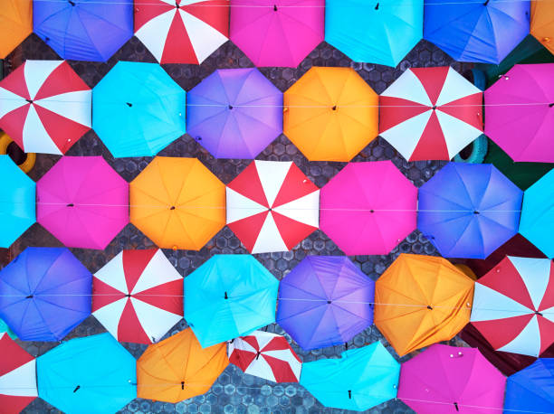 istock Graphic aerial view Night MArket Asia 948455376