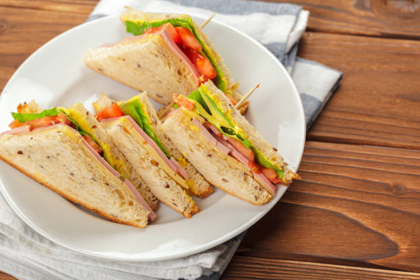istock sandwich on a wooden table 948464644