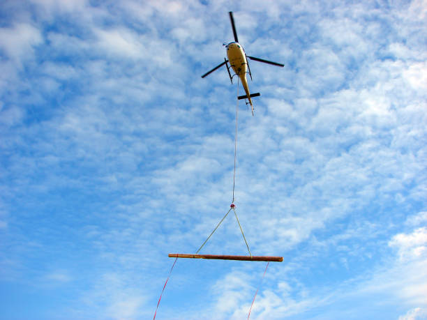 istock Helicopter transport beams 948465180