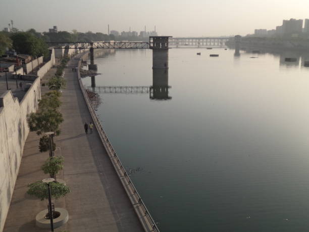 istock Beautiful Morning Natural Image With Bridge & River Place Download 948476168