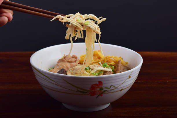 istock Thai chicken noodles soup with bitter gourd 948481562