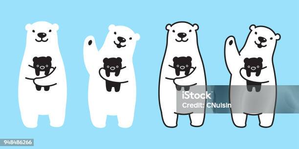 Bear Vector Polar Bear Panda Logo Icon Kid Illustration Character Cartoon Doodle Stock Illustration - Download Image Now