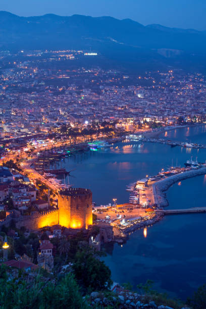 istock Alanya, Turkey at night 948495378