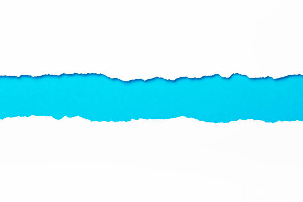 istock Ripped white paper with colored background with space for text 948498644