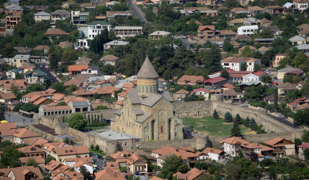 istock view of the old city Mtskheta and Svetitskhoveli Cathedral, Mtskheta, Georgia 948502192
