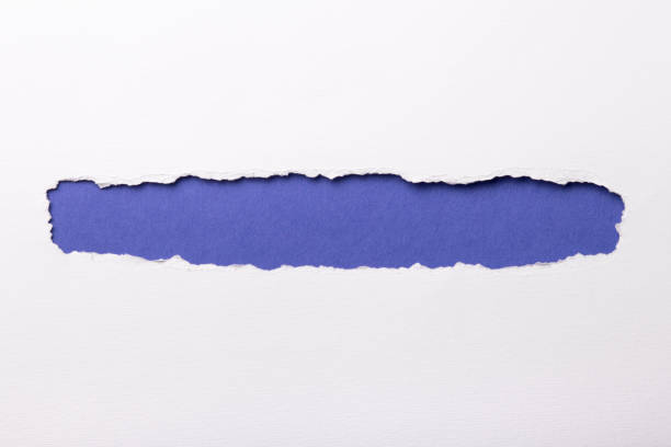 istock Ripped white paper with colored background with space for text 948503758