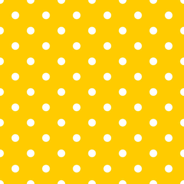 dot muster nahtloses design gelb und weiß. pastell hintergrund vektor. - pattern repetition backgrounds pastel colored stock-grafiken, -clipart, -cartoons und -symbole