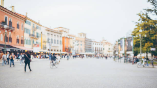 istock Blurred people walking in the city. 948510668