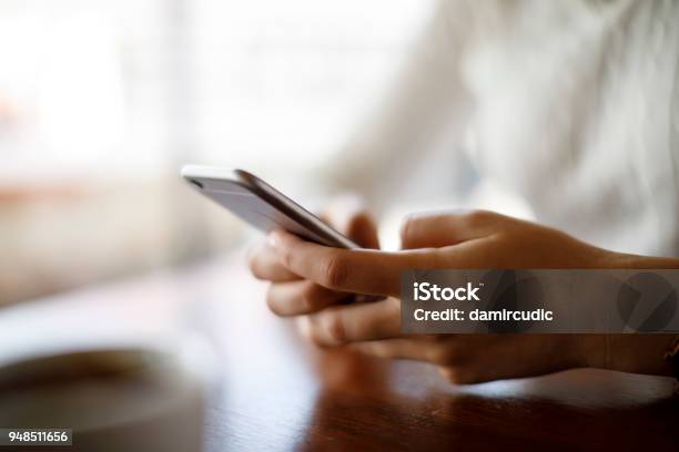 Surfing The Net Stock Photo - Download Image Now - Mobile Phone, Hand, Smart Phone