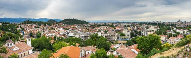 istock Panoramic view of Plovdiv from Nebet Tebe hill, Bulgaria 948512924