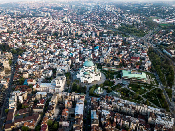 templo de st sava - belgrade churches - fotografias e filmes do acervo