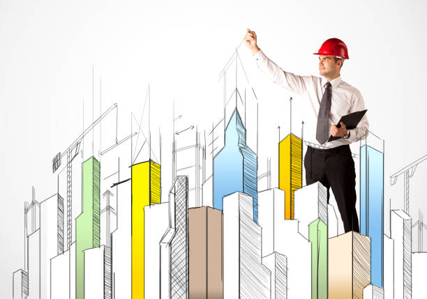 istock Business person sketching a city sight 948515928