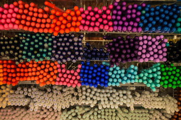 istock Colorful pen on Shelf in Store 948516314