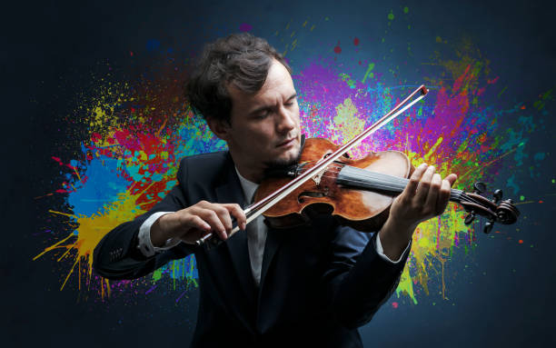 istock Composer with splotch and his violin 948516440