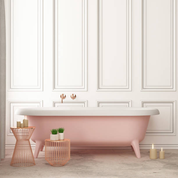 istock mock up bathroom in a modern style 3d 948516548