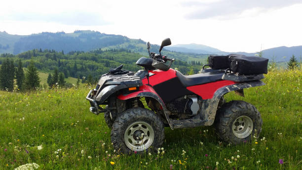 istock View of atv on the field 948516740