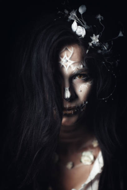 istock Girl with a stylized make-up of a dead bride 948520150