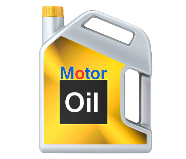 istock Can of motor oil. 3D render, isolated on white background. 948532400