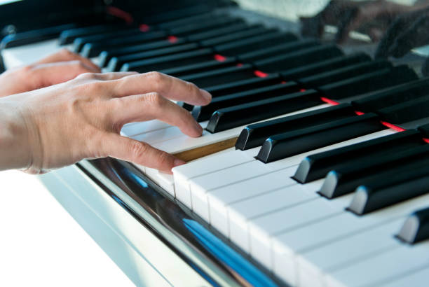 istock Woman hands playing piano 948538918