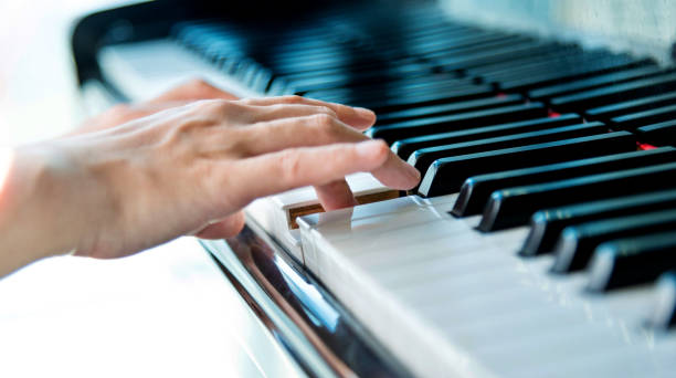 istock Woman hands playing piano 948538972