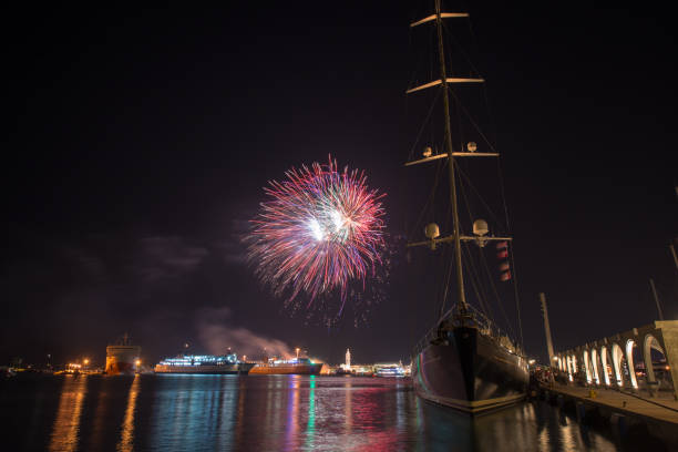 istock fireworks in the harbour of zakynthos 948540088
