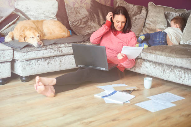 istock Young mother at home 948542854