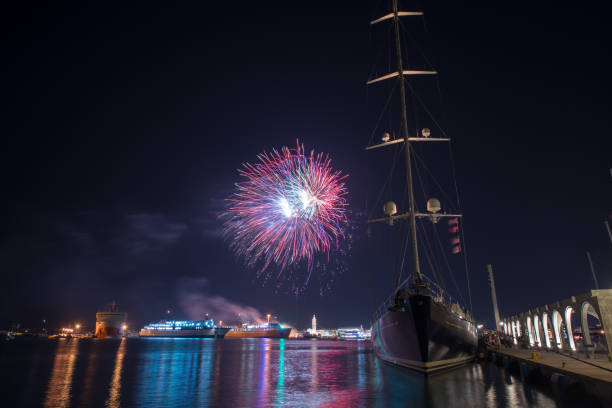 istock fireworks in the harbour of zakynthos 948545402