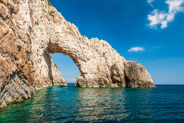 famous blue caves in agios nikolaos zakynthos