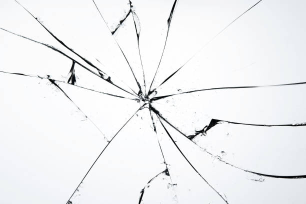 istock Broken glass craked on white background ,hi resolution photo art abstract texture object design 948550392