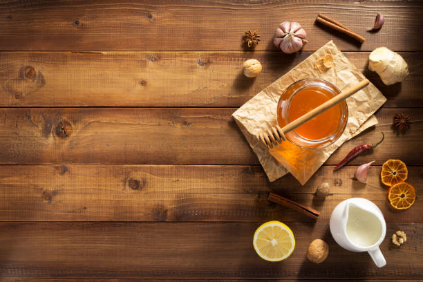 istock healthy food on wooden background 948551130