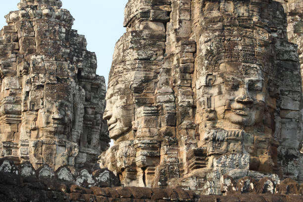 Faces of Bayon Temple in Angkor Thom