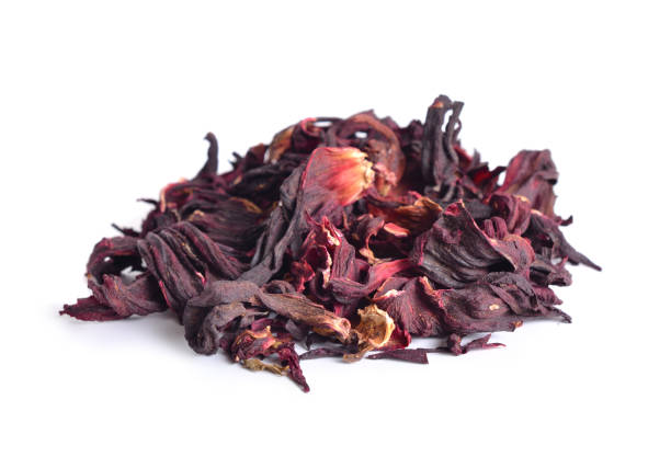 istock Dry hibiscus tea. Isolated on white background. 948556852