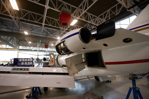 istock Aircraft in the hangar 948556856