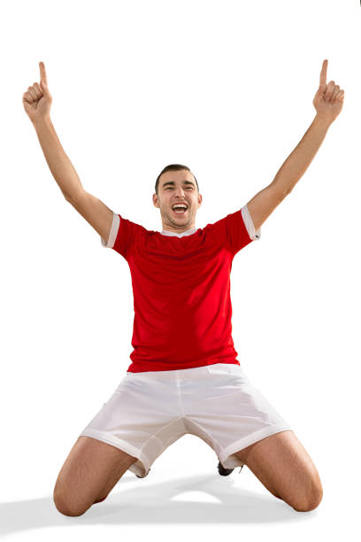 istock Happiness football player after goal 948559520