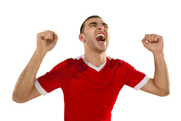 istock Happiness football player after goal 948560260