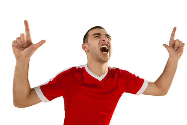istock Happiness football player after goal 948560342