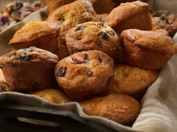 istock Basket of Homemade Muffins 948563522