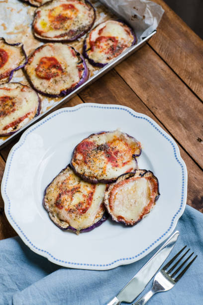 istock Cooked Aubergine like pizza 948566858