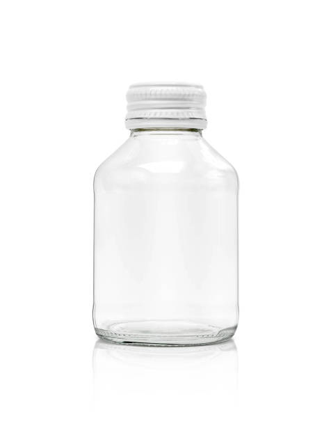 istock blank packaging clear glass bottle with white cap isolated on white background 948576272