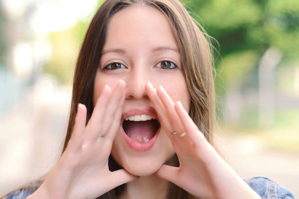 istock Young woman shouting and screaming. 948591008