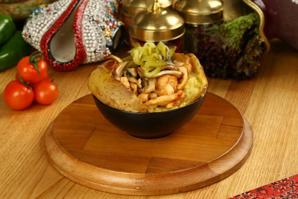 istock Chicken Kumpir - Baked potato kumpir 948593912