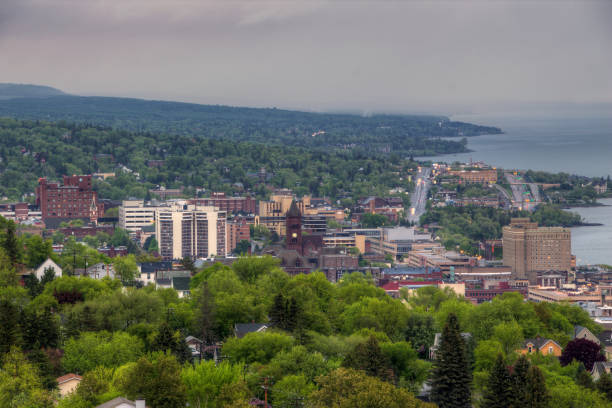 Enger Tower is a tourist destination and scenic view in Duluth, Minnesota
