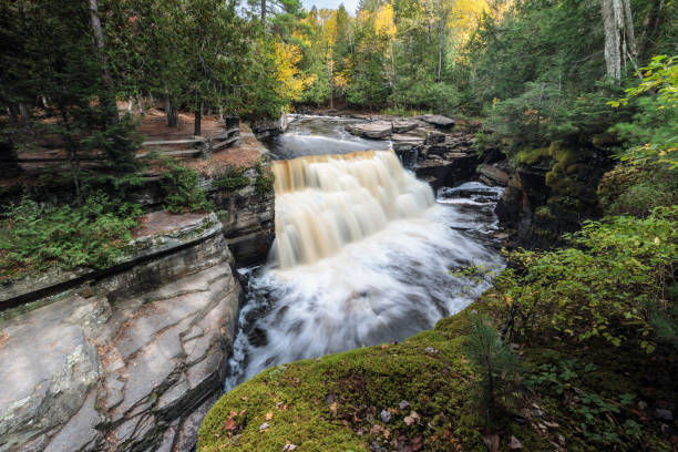 istock Canyon Falls in L'Anse Michigan, USA 948602308