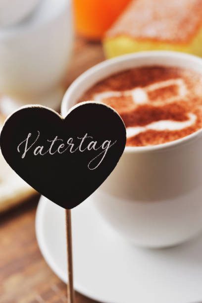 istock man face and text vatertag, fathers day in german 948607000