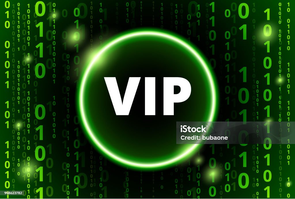 Vip Image Code Link Vip Binary Code Vector Pattern Background Stock Illustration - Download ...