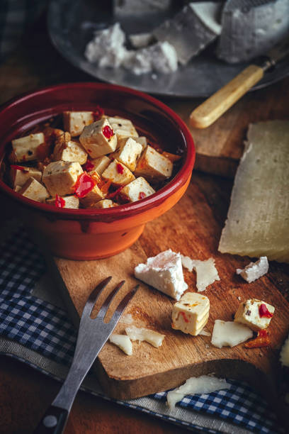 istock Variation of Spanish Appetizer Good Quality Cheese, Olives and Filled Bell Pepper 948625418