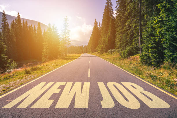 istock New Job text written on road in the mountains 948636320