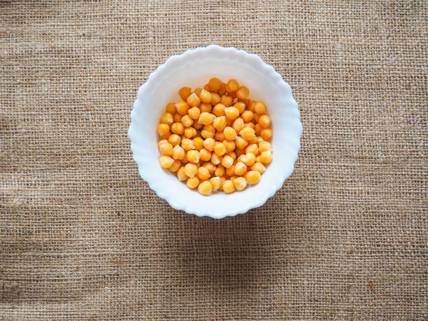 Dishes of chickpeas. Hummus. Lean middle Eastern cuisine.