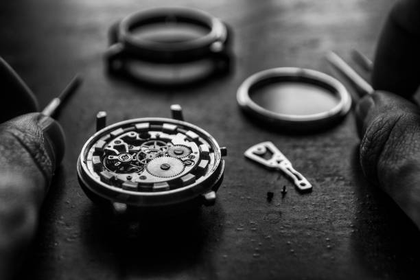 istock Watchmaker is repairing the mechanical watches in his workshop 948664472