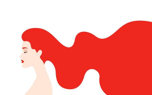120+ Long Red Curly Hair Clip Art Stock Illustrations, Royalty-Free